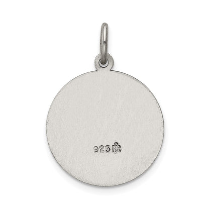 Sterling Silver Antiqued Divino Nino Medal (Divine Infant Jesus)