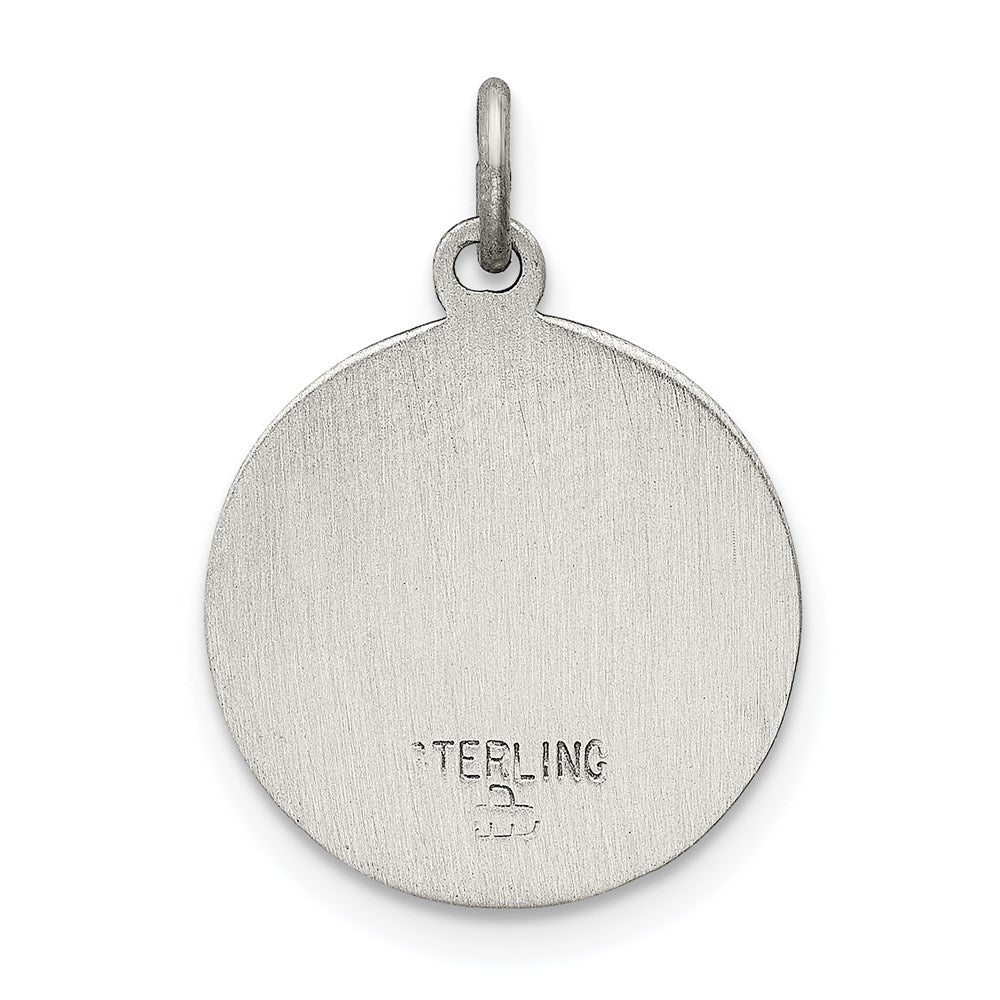 Sterling Silver Antiqued Infant Of Prague Medal