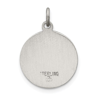Sterling Silver Antiqued Infant Of Prague Medal