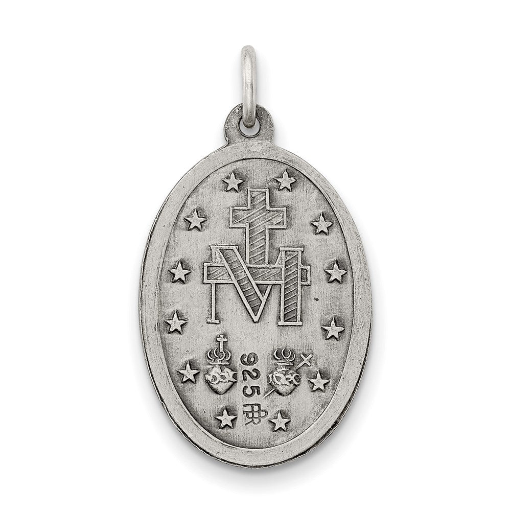Sterling Silver Antiqued Miraculous Medal