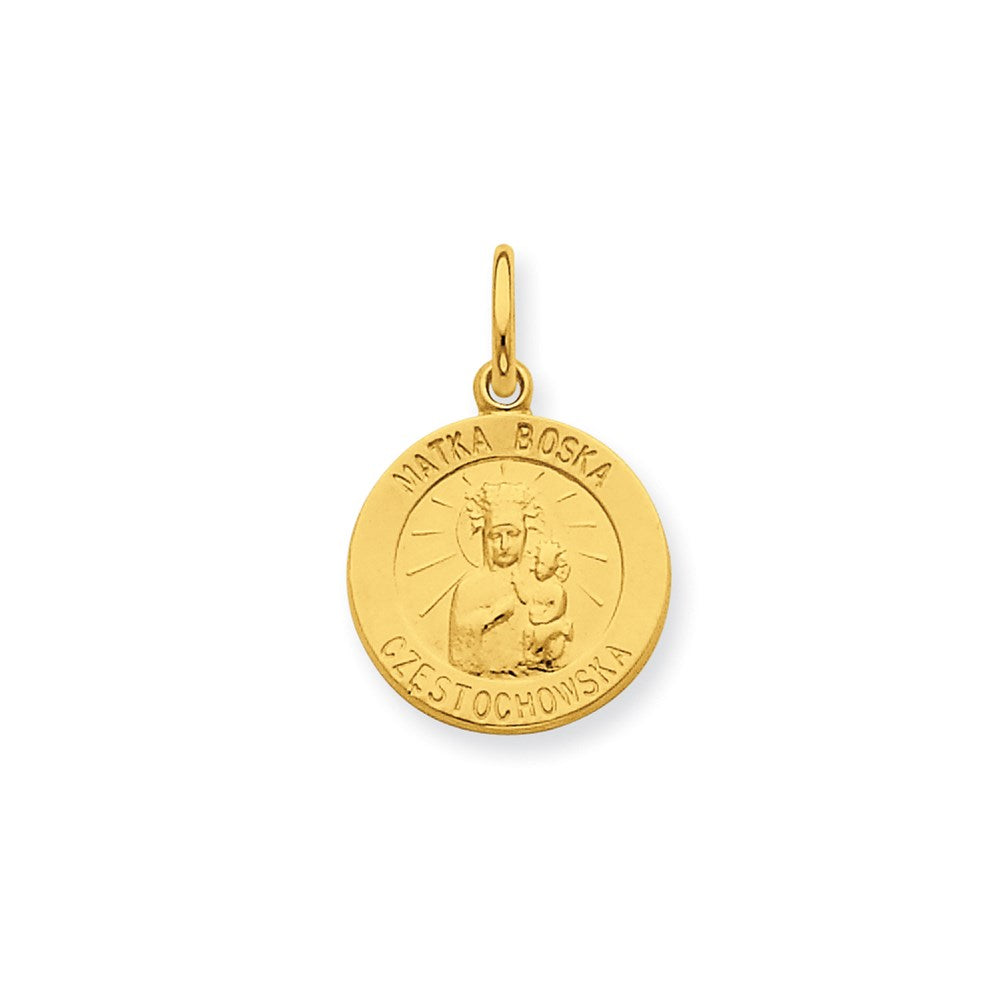 Sterling Silver & 24K Gold -Plated Matka Boska Medal