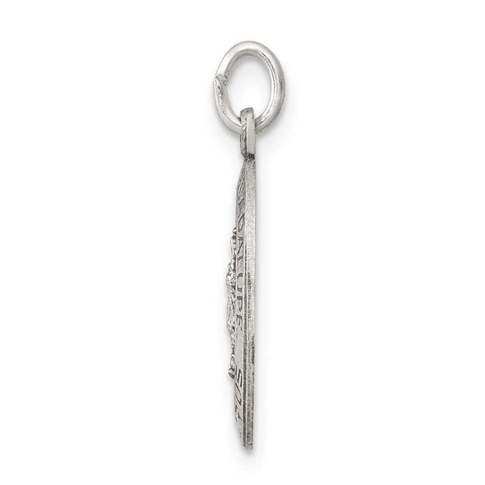 Sterling Silver Antiqued Our Lady Of Guadalupe Medal