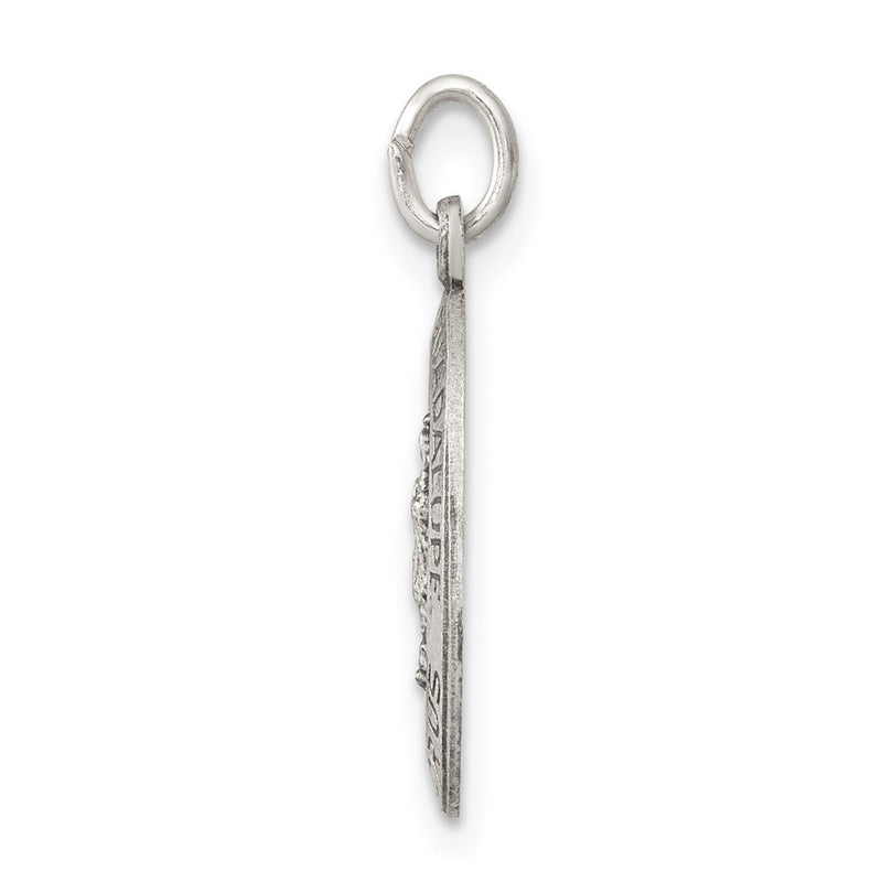 Sterling Silver Antiqued Our Lady Of Guadalupe Medal
