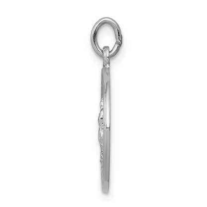 Sterling Silver Rhodium-Plated Our Lady Of Guadalupe Medal