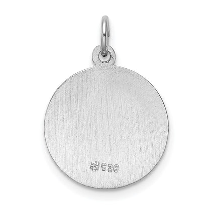 Sterling Silver Rhodium-Plated Our Lady Of Guadalupe Medal