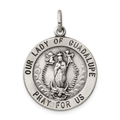 Sterling Silver Our Lady Of Guadalupe Medal