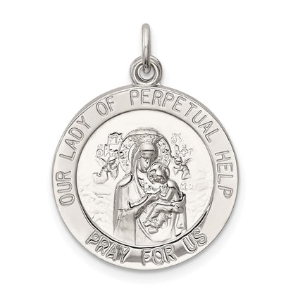 Sterling Silver Our Lady Of Perpetual Help Medal