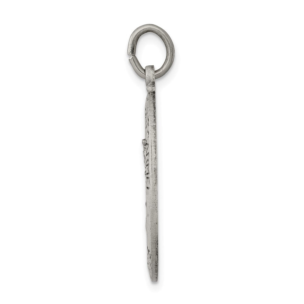Sterling Silver Antiqued Our Lady Of Mount Carmel Medal