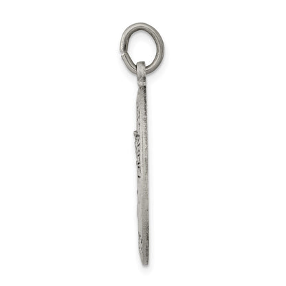 Sterling Silver Antiqued Our Lady Of Mount Carmel Medal
