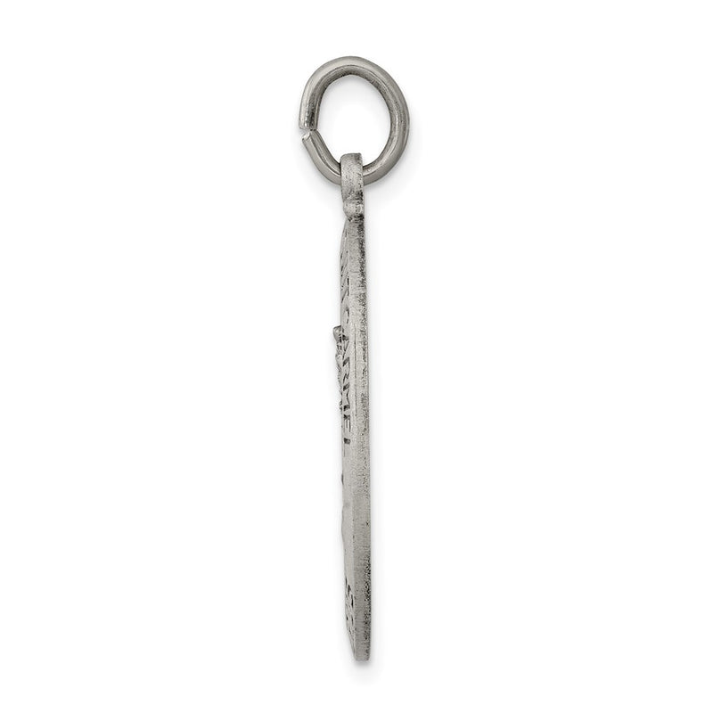 Sterling Silver Antiqued Our Lady Of Mount Carmel Medal