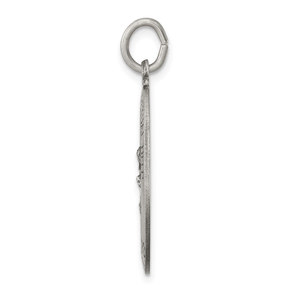Sterling Silver Antiqued Our Lady Of Perpetual Help Medal