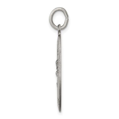 Sterling Silver Antiqued Our Lady Of Perpetual Help Medal