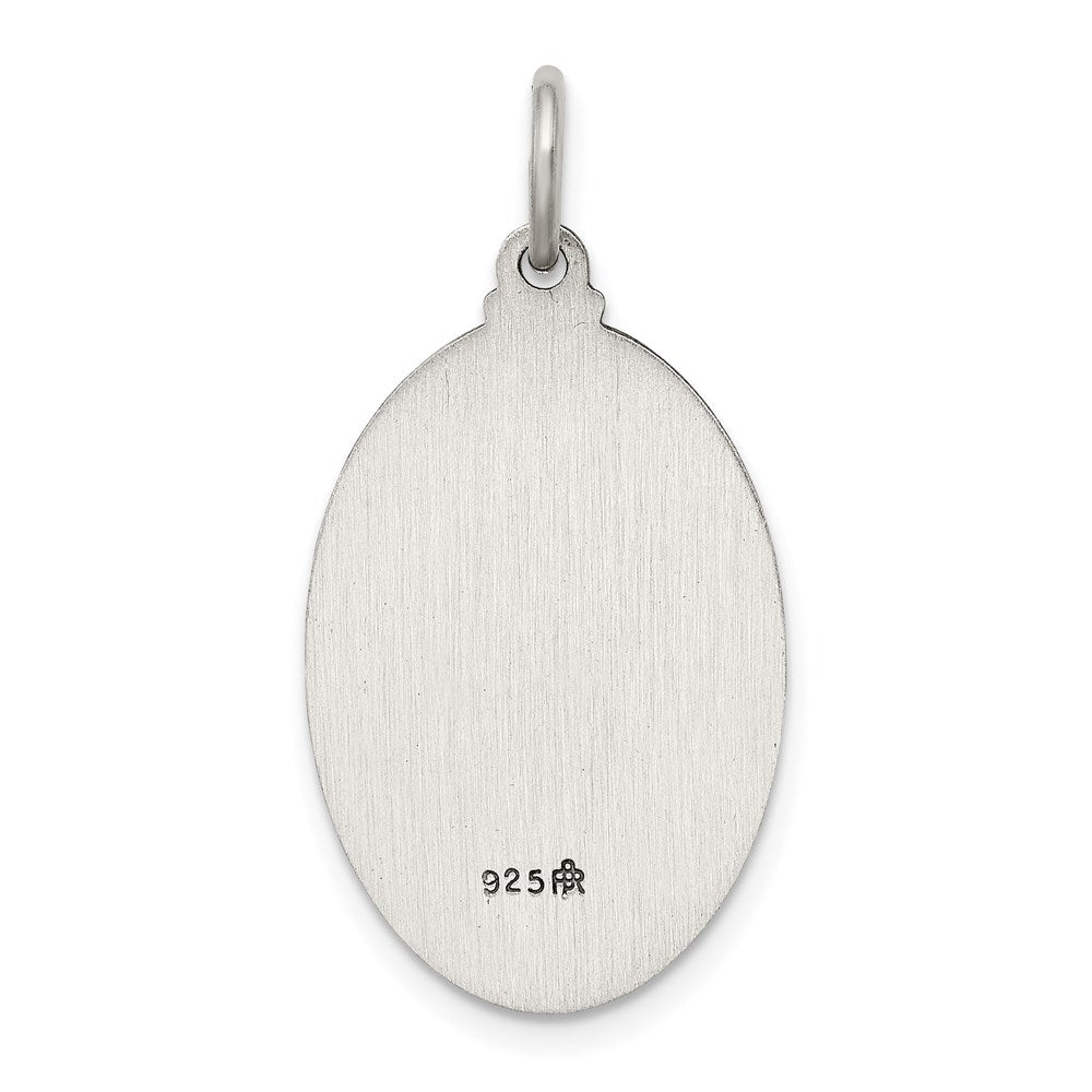 Sterling Silver Antiqued Our Lady Of Perpetual Help Medal