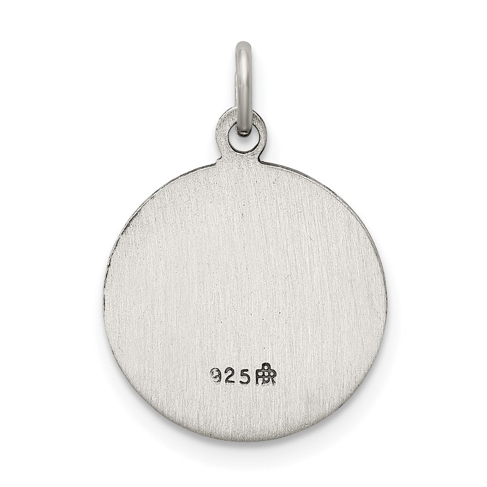 Sterling Silver Antiqued Our Lady Of Fatima Medal