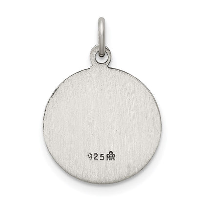 Sterling Silver Antiqued Our Lady Of Fatima Medal