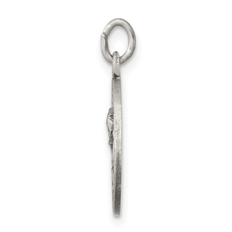 Sterling Silver Antiqued Our Lady Of Sorrows Medal