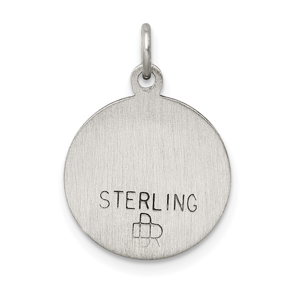 Sterling Silver Antiqued Our Lady Of Sorrows Medal