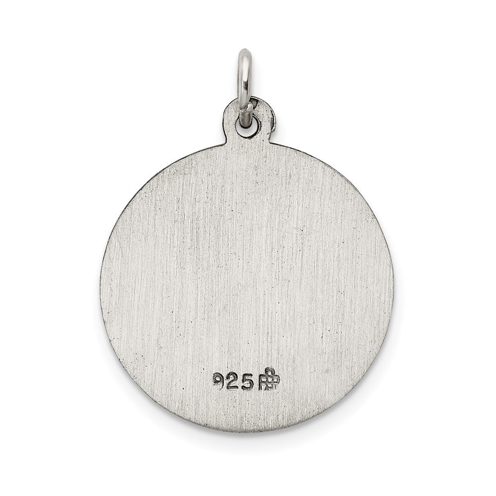 Sterling Silver Antiqued Our Lady Of The Assumption Medal