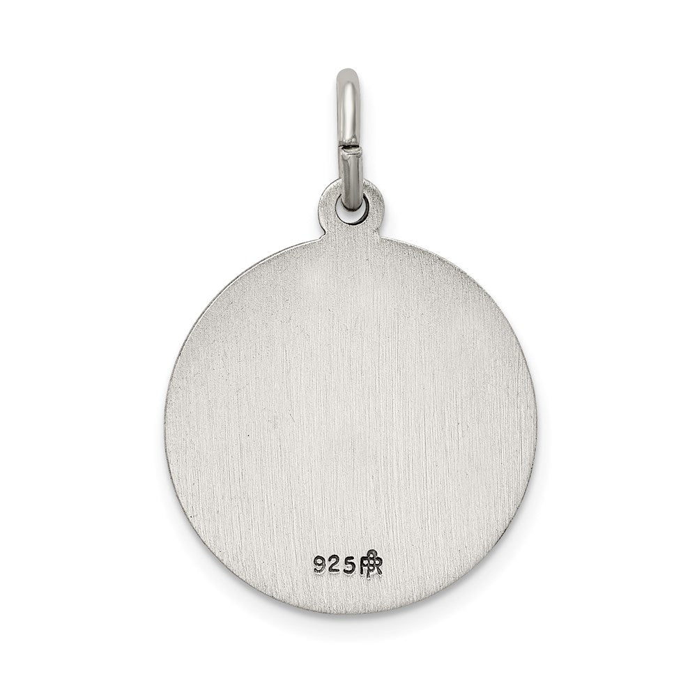 Sterling Silver Antiqued Caridad Del Cobre Medal