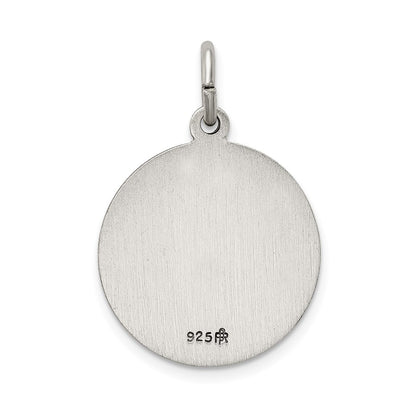Sterling Silver Antiqued Caridad Del Cobre Medal