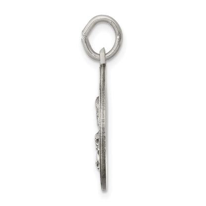 Sterling Silver Antiqued Lady Of Montserrate Medal