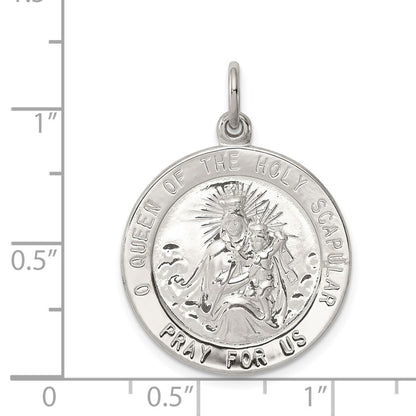 Sterling Silver Queen Of The Holy Scapular Medal