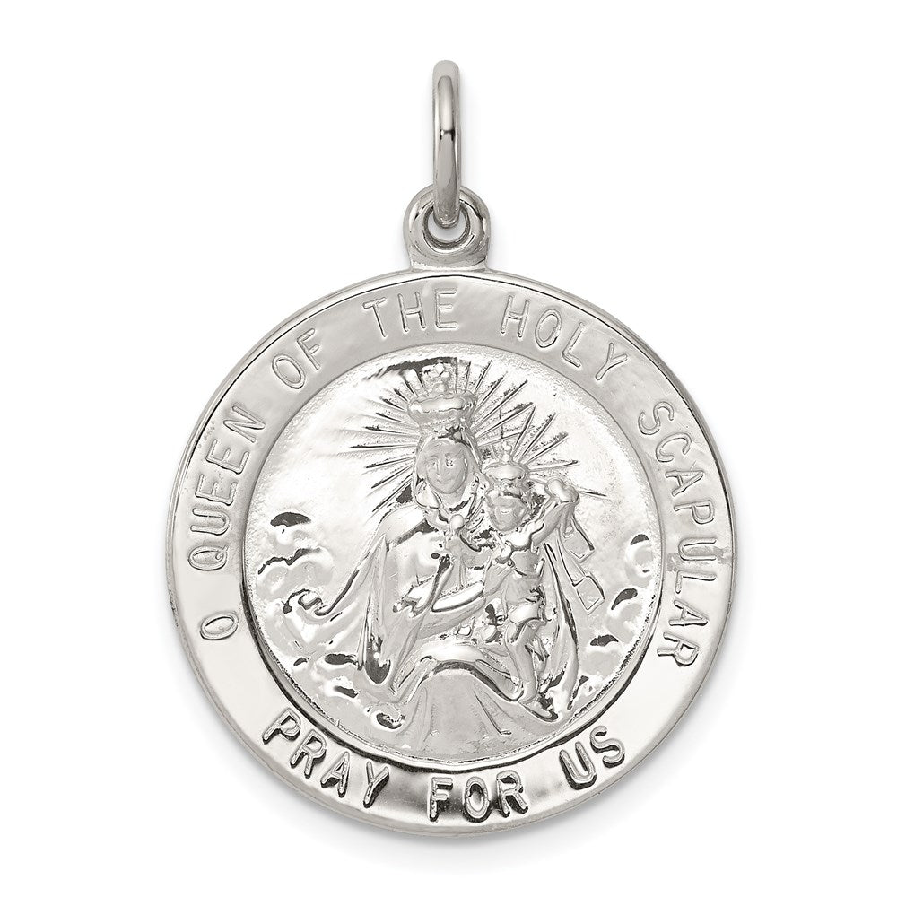Sterling Silver Queen Of The Holy Scapular Medal