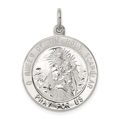 Sterling Silver Queen Of The Holy Scapular Medal