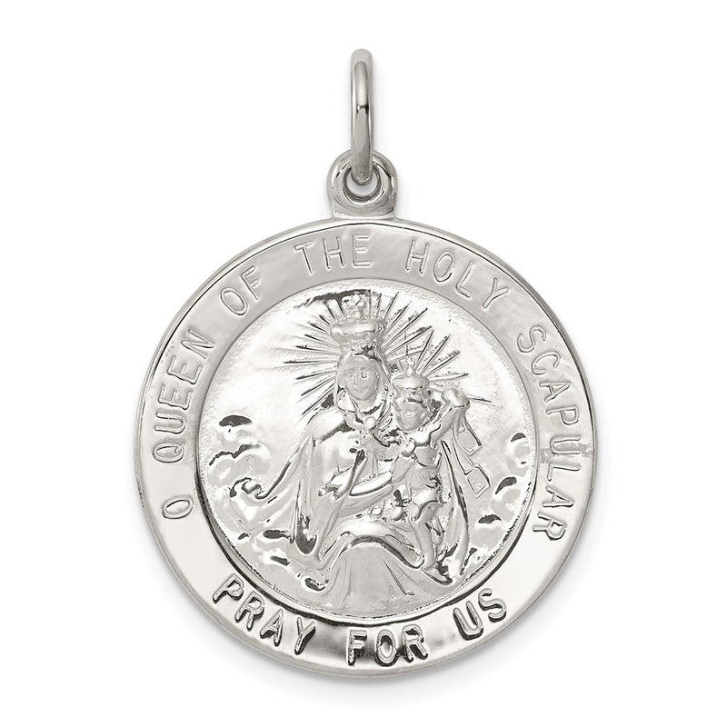 Sterling Silver Queen Of The Holy Scapular Medal