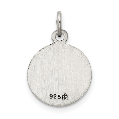 Sterling Silver Antiqued Saint Christopher Medal