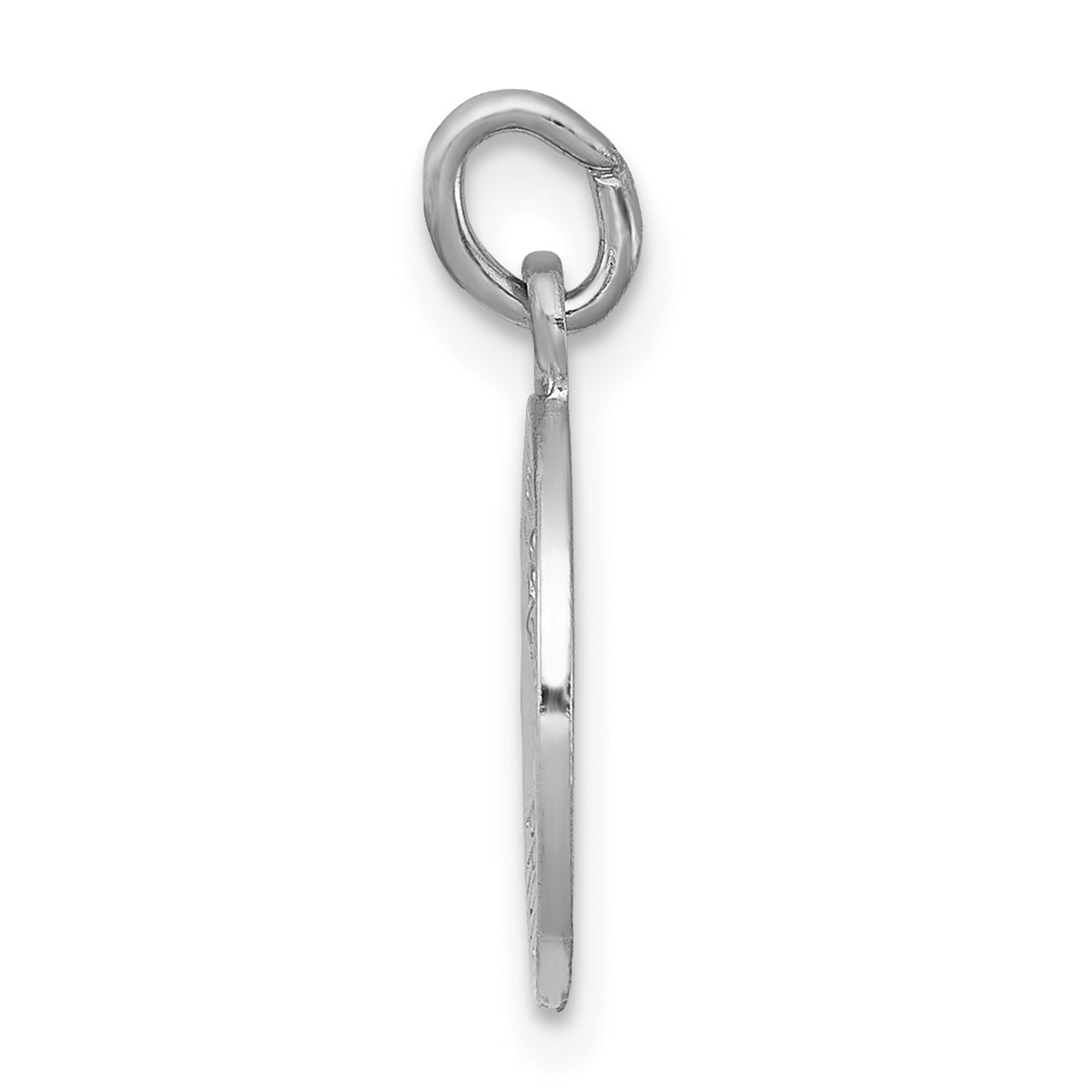 Sterling Silver Rhodium-Plated Saint Christopher Medal