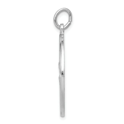 Sterling Silver Rhodium-Plated Saint Christopher Medal