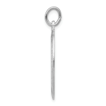 Sterling Silver Rhodium-Plated Saint Christopher Medal
