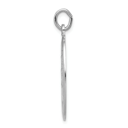 Sterling Silver Rhodium-Plated Saint Christopher Medal