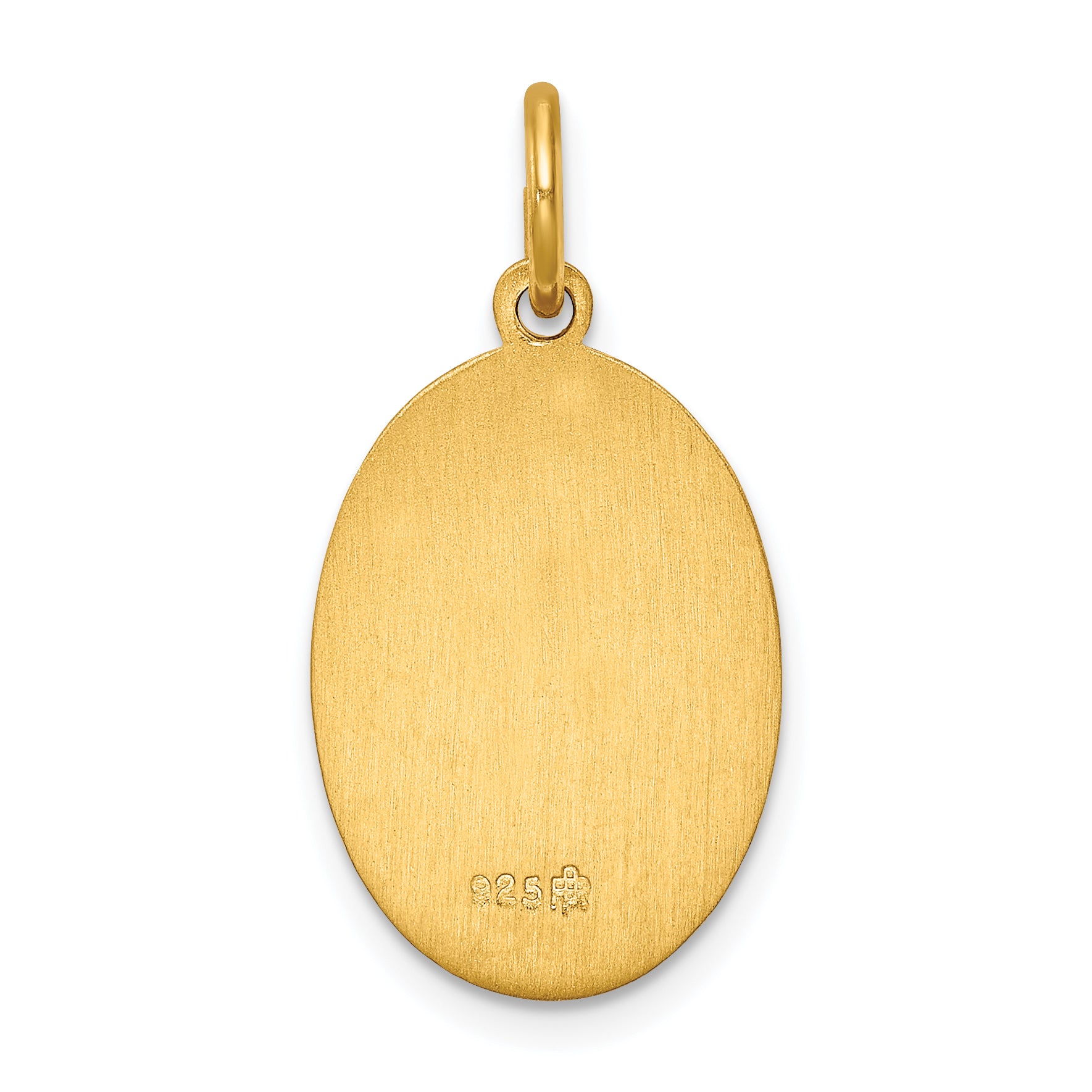 Sterling Silver 24K Gold-Plated Saint Christopher Medal