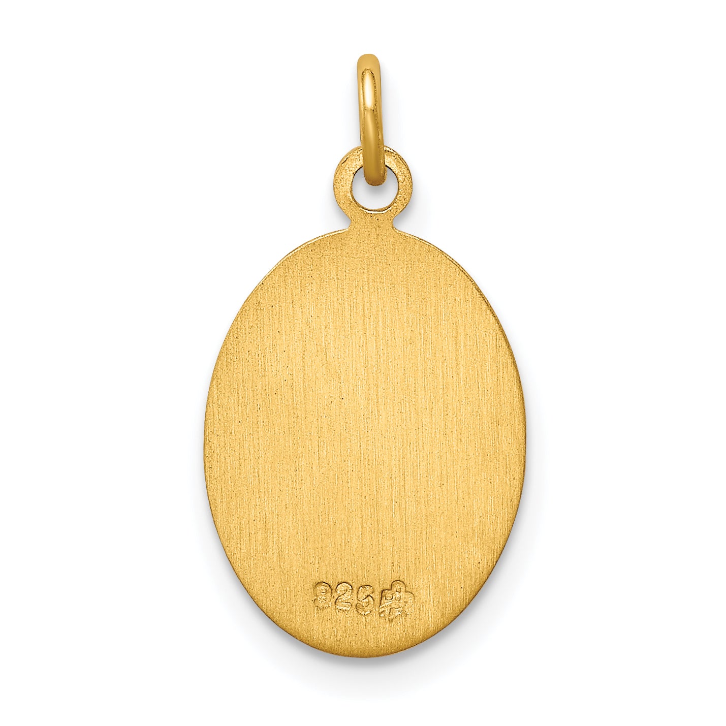 Sterling Silver 24K Gold-Plated Saint Christopher Medal