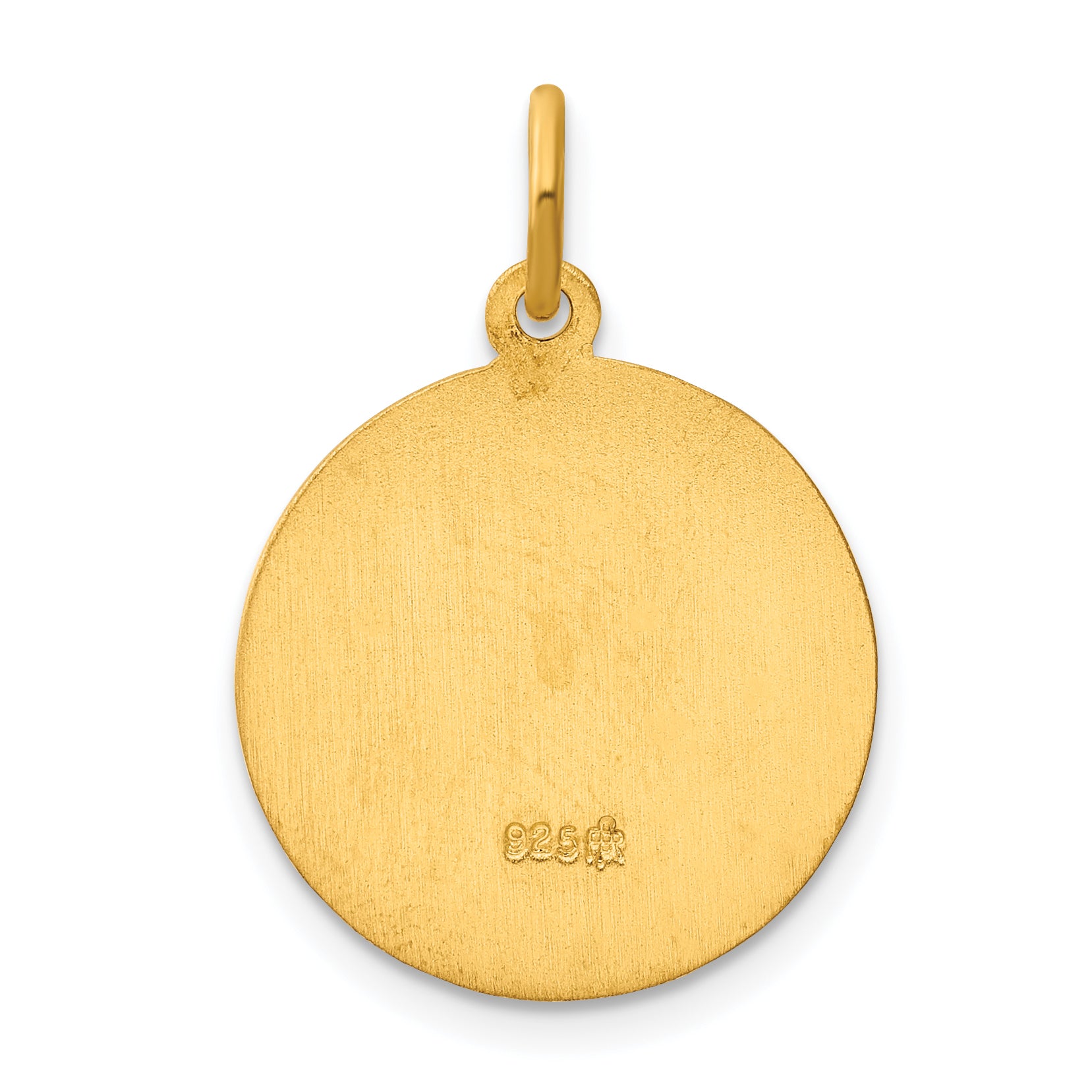 Sterling Silver 24K Gold-Plated Saint Christopher Medal