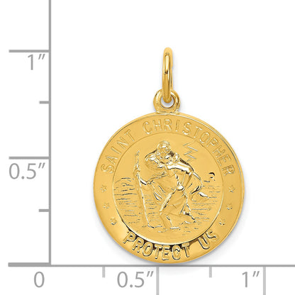 Sterling Silver 24K Gold-Plated Saint Christopher Medal