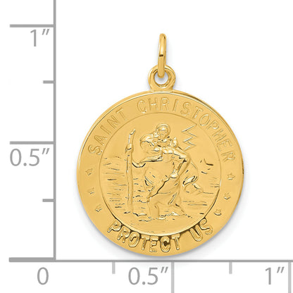 Sterling Silver 24K Gold-Plated St. Christopher Golf Medal