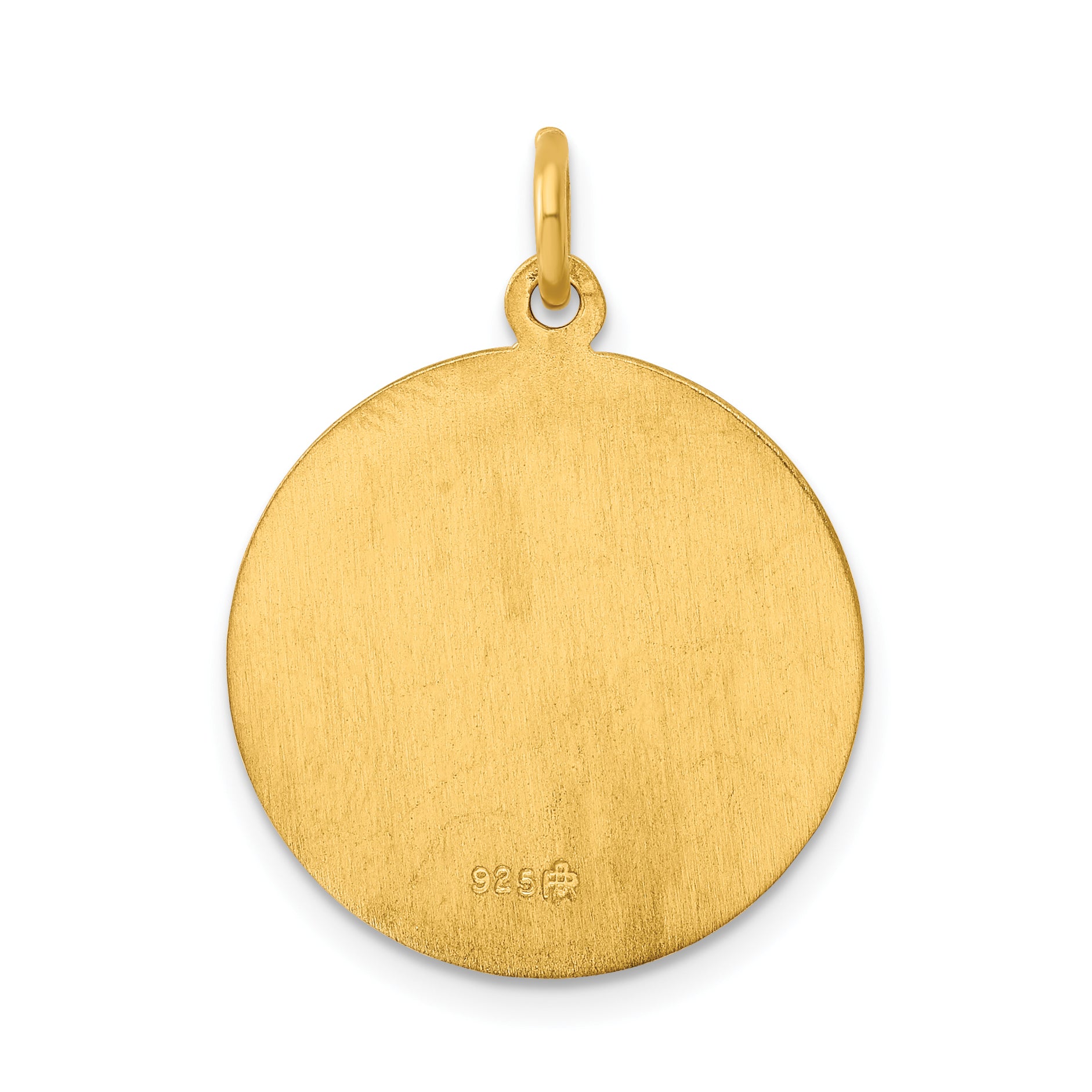 Sterling Silver 24K Gold-Plated St. Christopher Medal