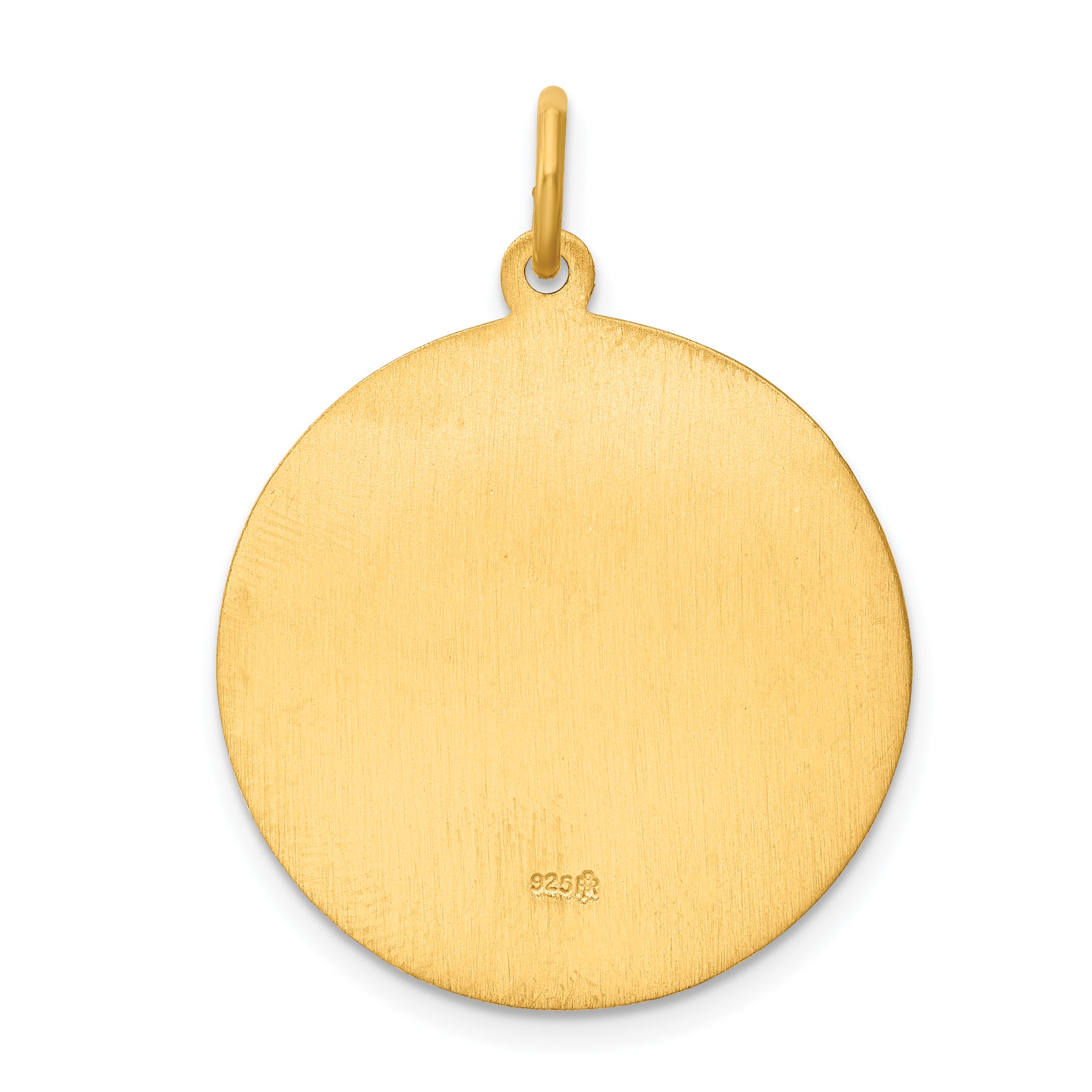Sterling Silver 24K Gold-Plated St. Christopher Medal
