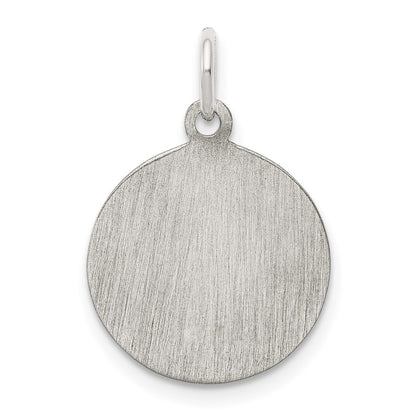 Sterling Silver Rhodium-Plated Saint Joseph Medal