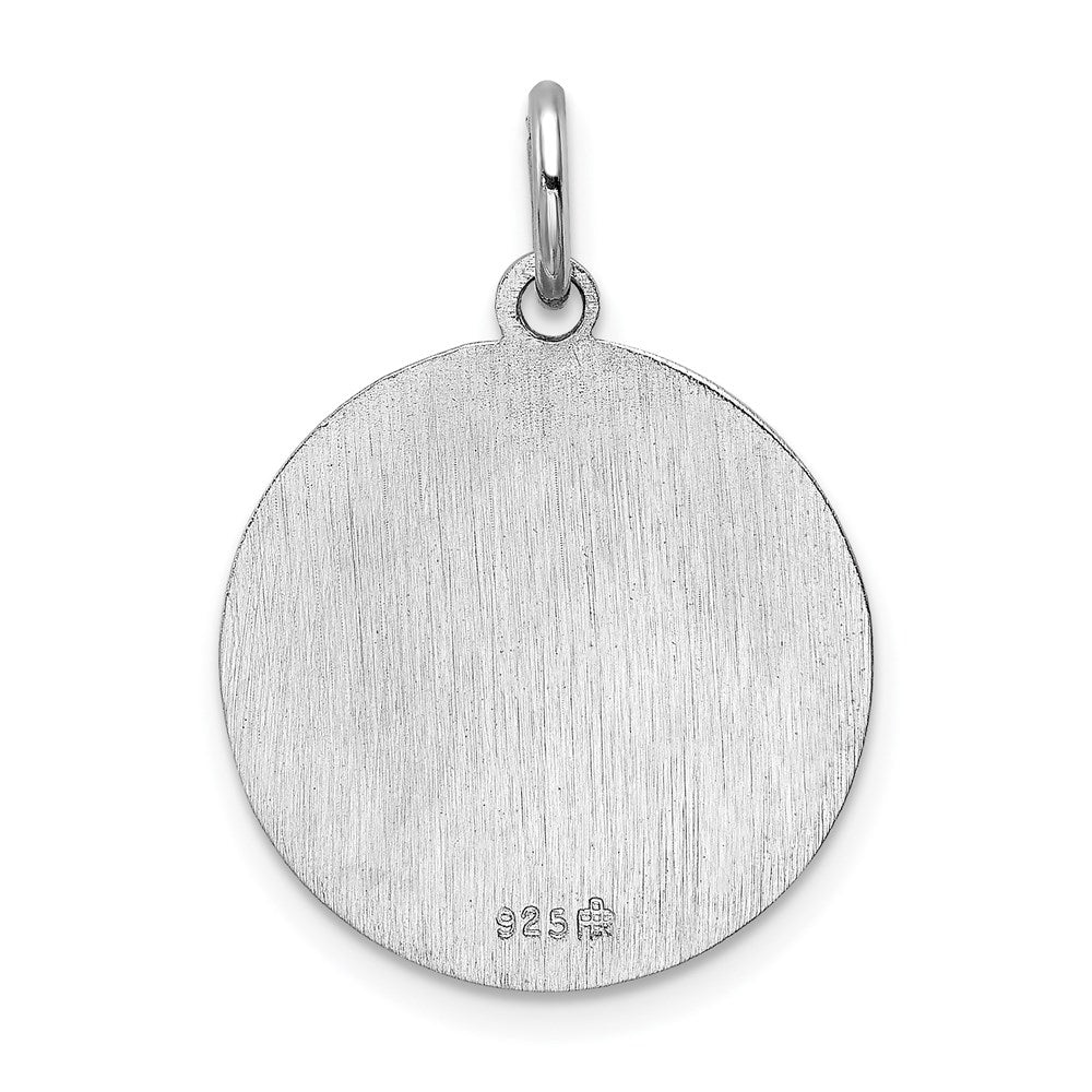 Sterling Silver Rhodium-Plated Saint Joseph Medal