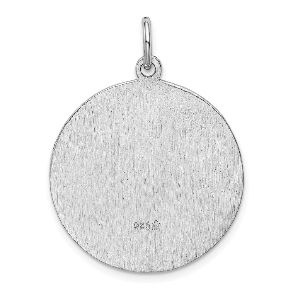 Sterling Silver Rhodium-Plated Saint Jude Thaddeus Medal
