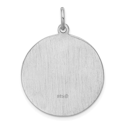 Sterling Silver Rhodium-Plated Saint Jude Thaddeus Medal