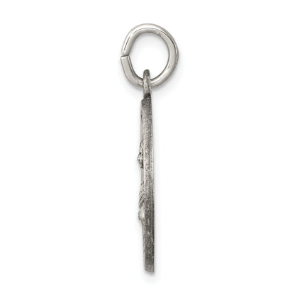 Sterling Silver Antiqued Saint Lucy Medal
