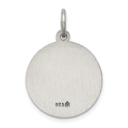 Sterling Silver Antiqued Saint Lucy Medal