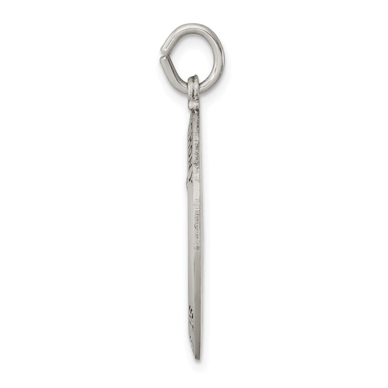 Sterling Silver Antiqued Saint Anthony Medal