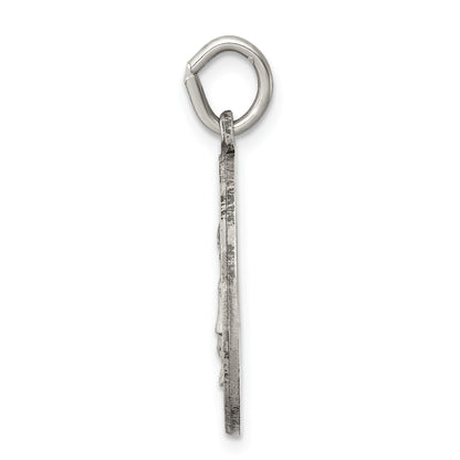 Sterling Silver Antiqued Saint Elizabeth Seton Medal