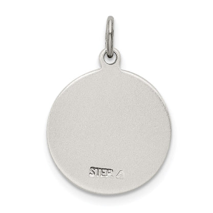 Sterling Silver Antiqued Saint Francis Of Assisi Medal